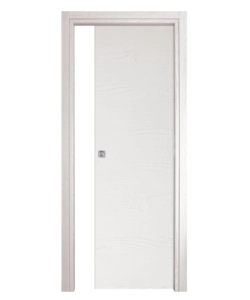 Porta scorrevole da interno frassino bianco, 80x210 cm